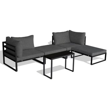   Set de Grădină, Metal + Material Textil, Gri. AZ-L1761 GREY