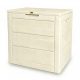 Cutie depozitare grădină 56x43x53 cm, plastic, bej, AZB-G2035 CRM