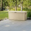 Cutie depozitare grădină 112x49x54 cm, plastic, bej, AZB-G2075 CRM