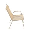 Scaun grădină, metal, mesh, crem, AZC-C1000 CRM