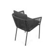 Scaun grădină, aluminiu, textil, gri, AZC-C1179 GREY