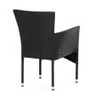 Scaun de grădină din poliratan negru. AZC-S2117 BK