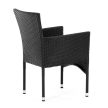 Scaun de grădină din poliratan negru. AZC-S2117 BK