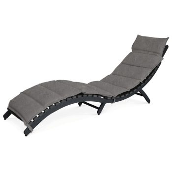   Șezlong grădină 54x192x68 cm, aluminiu, gri, AZL-L1301 GREY