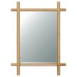 Oglindă de perete, bambus, natur, AZR-B027