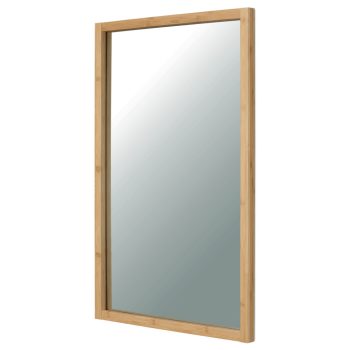 Oglindă de perete, bambus, natur, AZR-B044