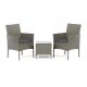 Set mobilier grădină 1+2, poliratan, gri, AZS-A1102 GREY