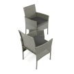 Set mobilier grădină 1+2, poliratan, gri, AZS-A1102 GREY