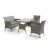 Set mobilier grădină 100x60x69 cm, poliratan, gri, AZS-A1442 GREY