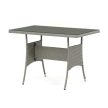 Set mobilier grădină 100x60x69 cm, poliratan, gri, AZS-A1442 GREY
