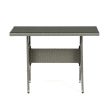 Set mobilier grădină 100x60x69 cm, poliratan, gri, AZS-A1442 GREY