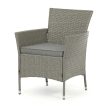 Set mobilier grădină 100x60x69 cm, poliratan, gri, AZS-A1442 GREY