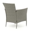 Set mobilier grădină 100x60x69 cm, poliratan, gri, AZS-A1442 GREY