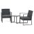 Set mobilier grădină 1+2, poliratan, gri, AZS-H1111 GREY