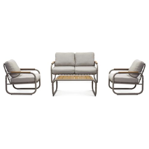 Set mobilier grădină, metal, bej, AZS-L1913 CRM