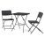 Set mobilier grădină 1+2, plastic, gri, AZS-L2161 GREY