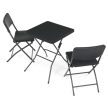 Set mobilier grădină 1+2, plastic, gri, AZS-L2161 GREY