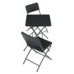 Set mobilier grădină 1+2, plastic, gri, AZS-L2161 GREY