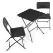 Set mobilier grădină 1+2, plastic, gri, AZS-L2161 GREY