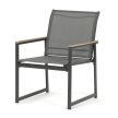 Set mobilier grădină, mesh, gri, AZS-S1212 GREY