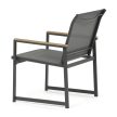 Set mobilier grădină, mesh, gri, AZS-S1212 GREY