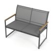 Set mobilier grădină, mesh, gri, AZS-S1212 GREY