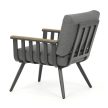 Set mobilier grădină, aluminiu, gri, AZS-S1921 GREY
