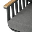 Set mobilier grădină, aluminiu, gri, AZS-S1921 GREY