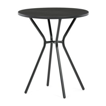   Masă grădină 60x60 cm, metal, plastic, negru, AZT-H1021 BK