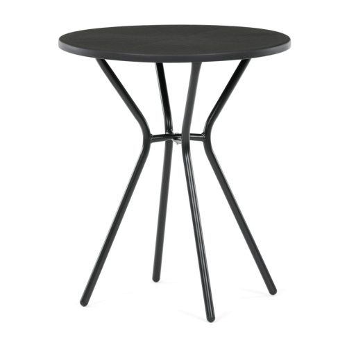 Masă grădină 60x60 cm, metal, plastic, negru, AZT-H1021 BK