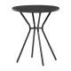 Masă grădină 60x60 cm, metal, plastic, negru, AZT-H1021 BK