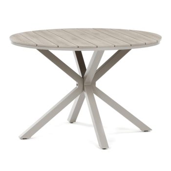   Masă grădină 110x110 cm, aluminiu, polywood, bej, AZT-S1430 CRM