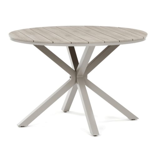 Masă grădină 110x110 cm, aluminiu, polywood, bej, AZT-S1430 CRM