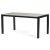 Masă grădină 160x90 cm, aluminiu, polywood, negru, AZT-S1514 BK