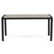 Masă grădină 160x90 cm, aluminiu, polywood, negru, AZT-S1514 BK