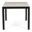 Masă grădină 160x90 cm, aluminiu, polywood, negru, AZT-S1514 BK