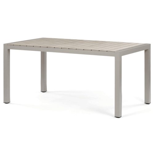 Masă grădină 162x90 cm, aluminiu, polywood, bej, AZT-S1514 CRM