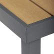 Masă grădină 190x90 cm, aluminiu, polywood, gri, AZT-W1408 GREY