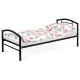 Pat de o persoană 94x207 cm, metal, negru, BED-1900 BK