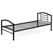 Pat de o persoană 94x207 cm, metal, negru, BED-1900 BK
