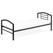 Pat de o persoană 94x207 cm, metal, negru, BED-1900 BK