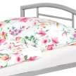 Pat metalic de o persoană 94×207 cm, argintiu. BED-1900 SIL