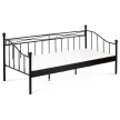 Pat metalic de o persoană 208×98 cm, culoare neagră. BED-1905 BK