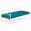 Pat metalic de o persoană 208×98 cm, culoare albă. BED-1905 WT