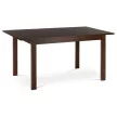 Masă Extensibilă pentru Dining 120+30x80x74 cm, blat MDF, furnir, picioare lemn masiv, culoare nuc