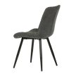 Scaun de dining, gri, material textil, CT-382 GREY2