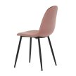 Scaun de dining catifea roz. CT-971 PINK4