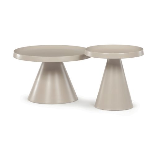 Masă de cafea 69×69×44 cm, metal, culoare cașmir. CT-F4112 CSM