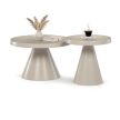 Masă de cafea 69×69×44 cm, metal, culoare cașmir. CT-F4112 CSM