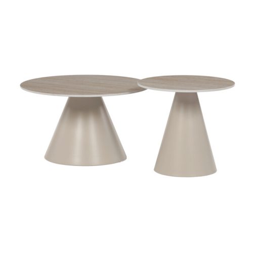 Masă de cafea 70×70×40,5 cm, ceramică travertin. CT-F4118 TRV